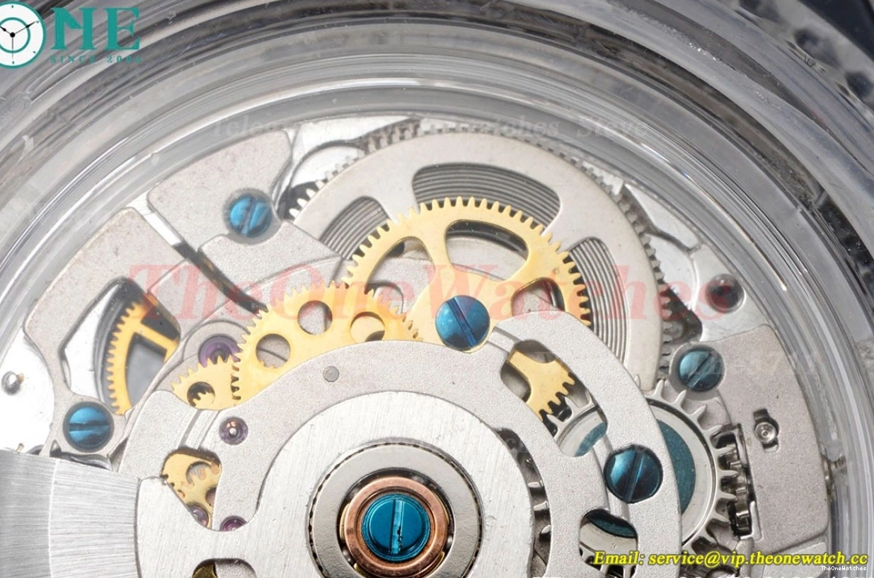 A2824 Acrylic F8F Skeleton Date No Submariner RU Dial 40MM 1210